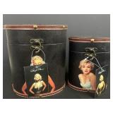 (2) S.S. Sarna Marilyn Monroe Storage oval boxes