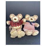 2 Xavier Robertï¿½s Furskin bears, 24 & 22in.,