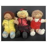 (3) Coleco Cabbage Patch Kids Dolls