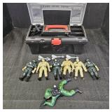 Military Action Figures, Toy Weapons, & Tool Box