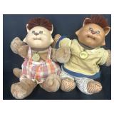 (2) 1983 Cabbage Patch Kids Koosas pet cats by