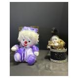 Vintage Clown Music Boxes