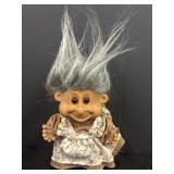 Russ Troll Doll Grandma 4.5in tall w/ gray hair