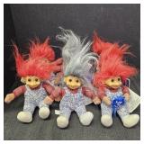 (7) Russ Luv-Pet Troll Dolls