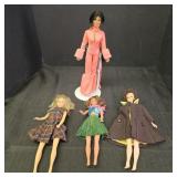 (4) Vintage Dolls: Cher, Tammy, Hula, &
