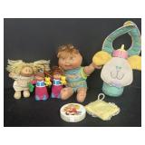 Variety of Cabbage Patch Kid toys - mini