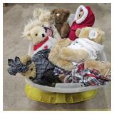 Cornerstone Storage Bin w/ Assorted Teddy Bears