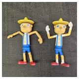 2007 & 2010 McDonalds Pinocchio Toys