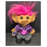 Uneeda Wishnik Troll Doll 8in tall