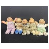 (5) Coleco Cabbage Patch Kids dolls w/ Xavier