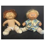(2) Cabbage Patch Kids vinyl baby dolls