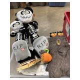 Halloween Skeleton Plushies & Tree Trunk Plushie