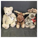 (3) BOYDS Bears & Friends: Bear & Mooses
