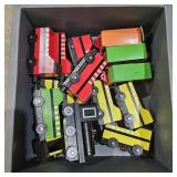 Assorted Wooden & Die Cast Toy Trains