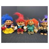 4 Russ Storybrook Trolls - Snow White, Pinocchio,