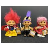 3 Russ Storybrook Trolls - Snow White, Ali Baba, &