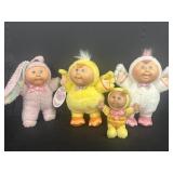 (4) Cabbage Patch Kids Easter & Bee plush dolls