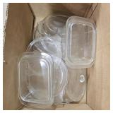 Assorted Glass Food Container Bases & Lids