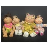 (4) Cabbage Patch Kids Dolls Play along and Mattel