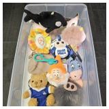 Assorted Stuffed Keychains in Sterlite 6QT