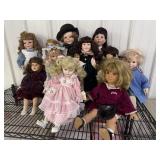 Misc porcelain Face Dolls