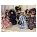 Porcelain Face Victorian Dolls