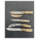 Variety of fixed knives