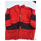 Native American Style Wool Blanket Jacket