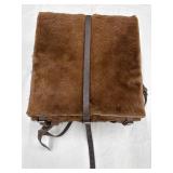 WWII Era Cowhide & Leather Strap Backpack