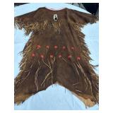 Native American Leather Fringe Dress