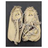 Native American Beaded leather Moccasins