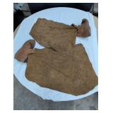 Leather Moccasins w/ size 10 liners, leather chaps