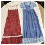 (2) Prairie-Style Maxi Dresses size 14