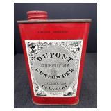 DuPont Superfine Gunpowder Tin