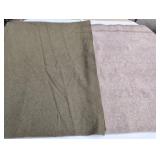 (2) Wool Army Blankets one marked with S