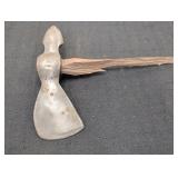 Curved Blade Tomahawk w/ a Finial/Spike head