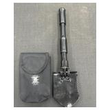 Folding camping shovel & pouch