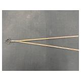 28" hand-forged metal tongs