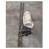 Tent w/ Wood Poles & Stakes Tent has its own