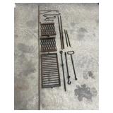 Cast Iron campfire cooking set- grill grate,