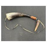 10" black powder horn