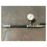 Shop-built pipe pressure testing assembly