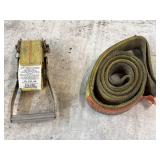 heavy-duty cargo ratchet buckle & lifting sling.