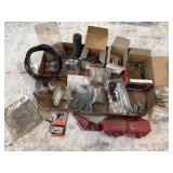 Assorted lot of electrical parts & hardware, misc.