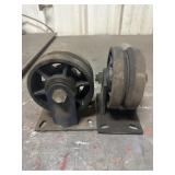 6" Heavy-duty industrial V-groove track castors
