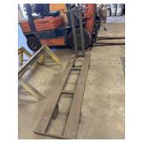 Industrial metal rolling cart, 71 x 18in platform,