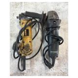 2 angle grinders - Metabo & Dewalt , non-working