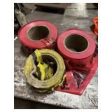 3 partial rolls of danger & caution tape