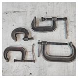 (4) C Clamps: Samsons, Williams, Vulcan, &