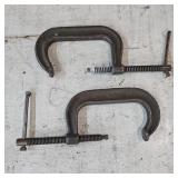 (2) Drop Forged C-clamps: Wilton & Unknown